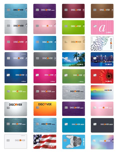 discover card options design.